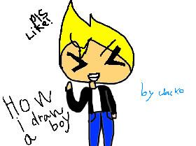 how i draw a boy! 1