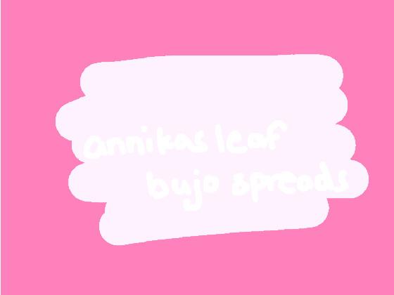 annikas leaf Bujo Spread