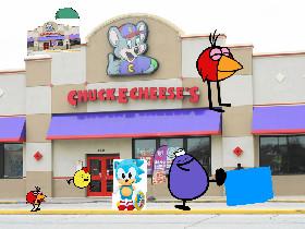 sonic and freinds go to chuck e cheese🍕🍕🍕