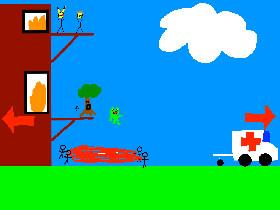 Fire escape frog save