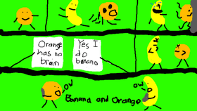 Banana and Orange