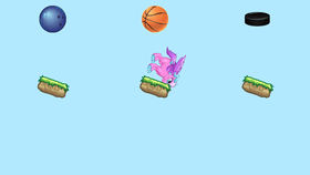 flying basketball