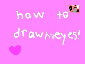 how to draw my eyes 1
