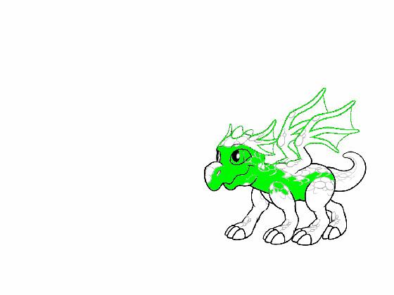 greenish dragon