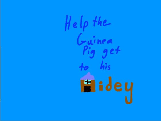 Help The Guinea Pig Get into his Hidey