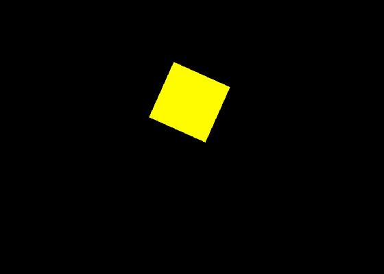 3D running square chick