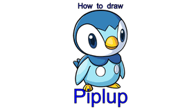 How to draw Piplup