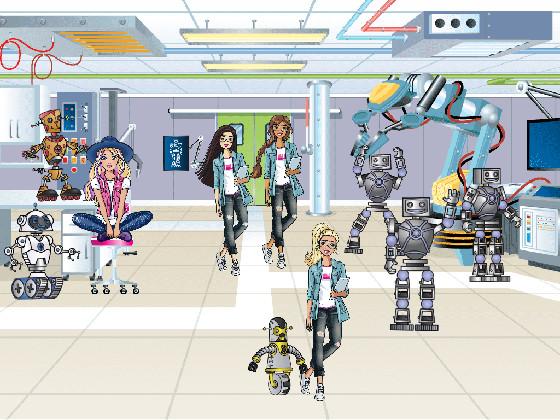 robots and barbies!