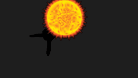 sun and black hole