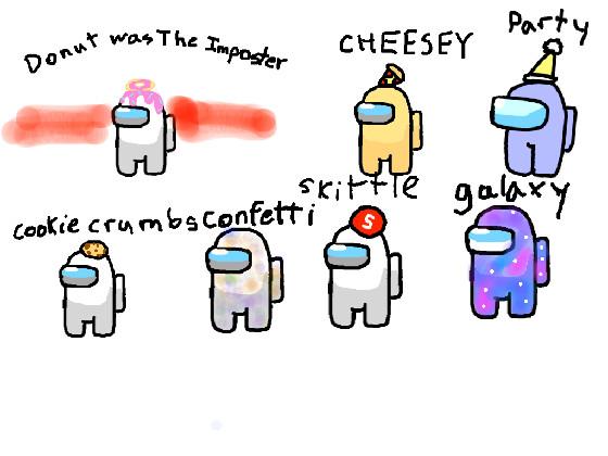 Among Us Charactors!!!!!