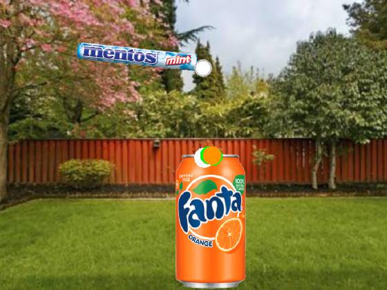 Mentos in Orange Soda 1