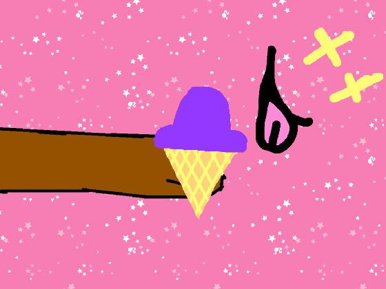 Holding ice cream change