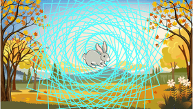 Spiraling bunny