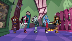 Monster High hallway dance