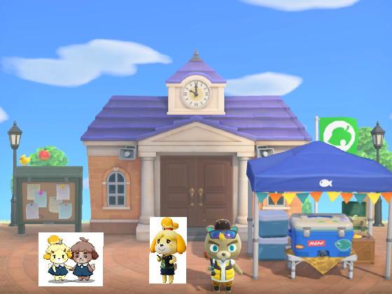 Isabelle hard at work
