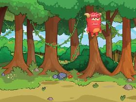 Tap monster hide in woods