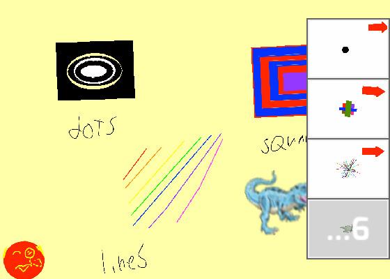 draw lines,squares and dots