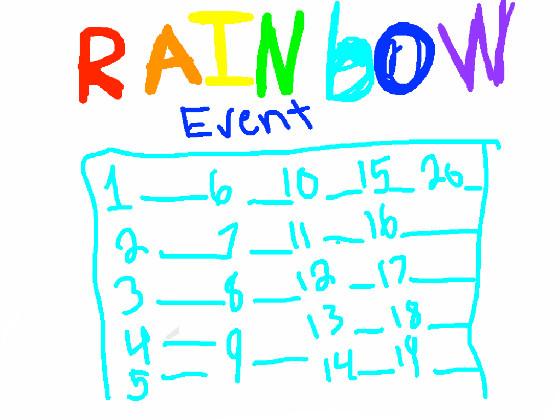 RAINBOW EVENT IS HERE