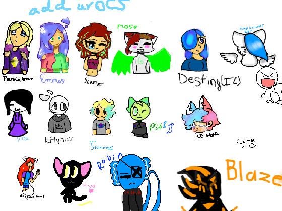 Add your oc’s!