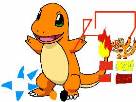 scary charmander drawing