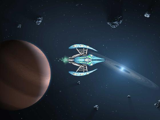 Flying through space
