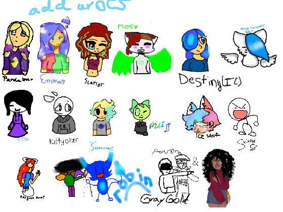 Add your oc’s! 1 1 1 1 1