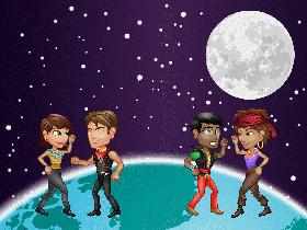 Dance Party on the moon