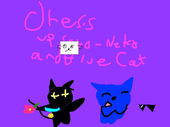 Dress up Sayo-Neko and Blue Cat!