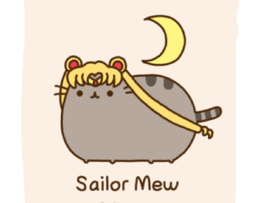 Pusheen as Sailor Moon meme
