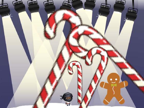 help dude and ginger brad man escape from the candy canes
