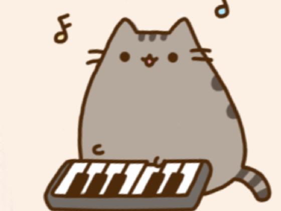 Cat Plays xmas song