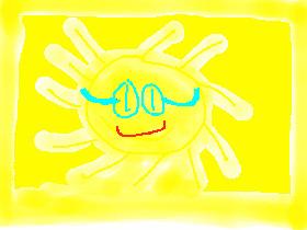 Happy sun drawing