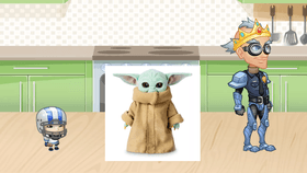 Lets play with baby yoda!