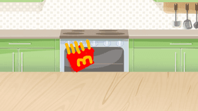 fries and ketchup