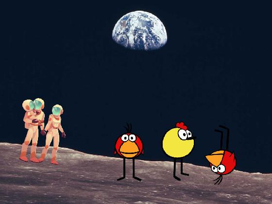 peeps on the moon