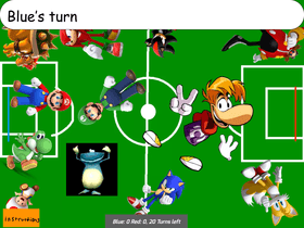 2-Player mario and sonic soccer rayman
