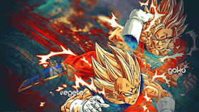 Goku vs Majin Vegata wallpaper