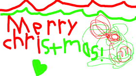 Merry christmas! draw christmasy drawing's!