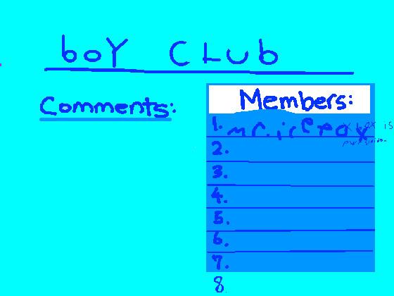 boy club (NO GIRLS)