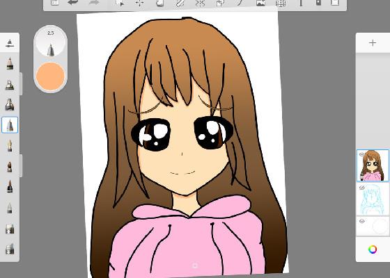 How to draw a simple girl