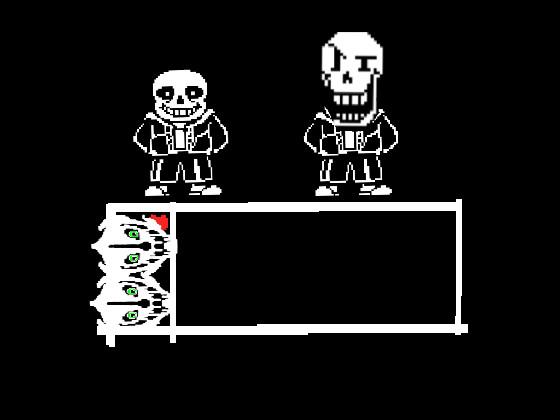 sans boss fight but with pap and sans boss fight