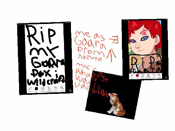 RIP. GAARA. FOX