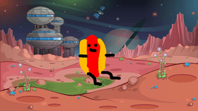 Dancing Hot Dog