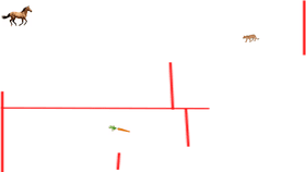 help horse get carrot