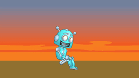 Flipping Robot Teleporter