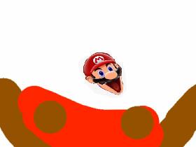 Mario jumps