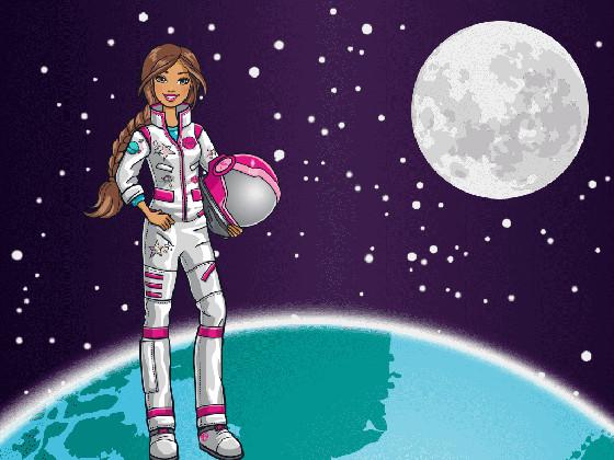 Barbie in space