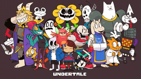 undertale eats a pizza
