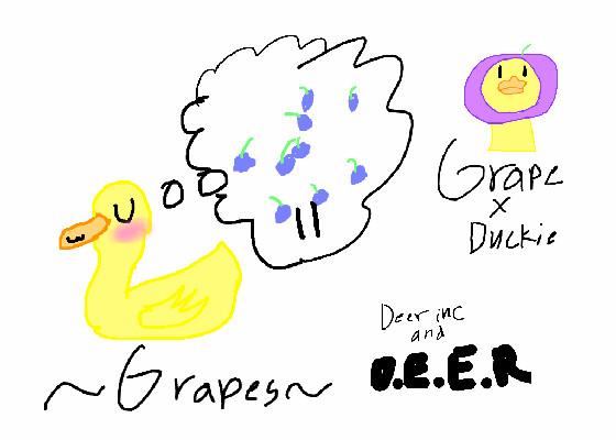 Duckie likes Grapes