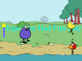 Baking a cake with peep